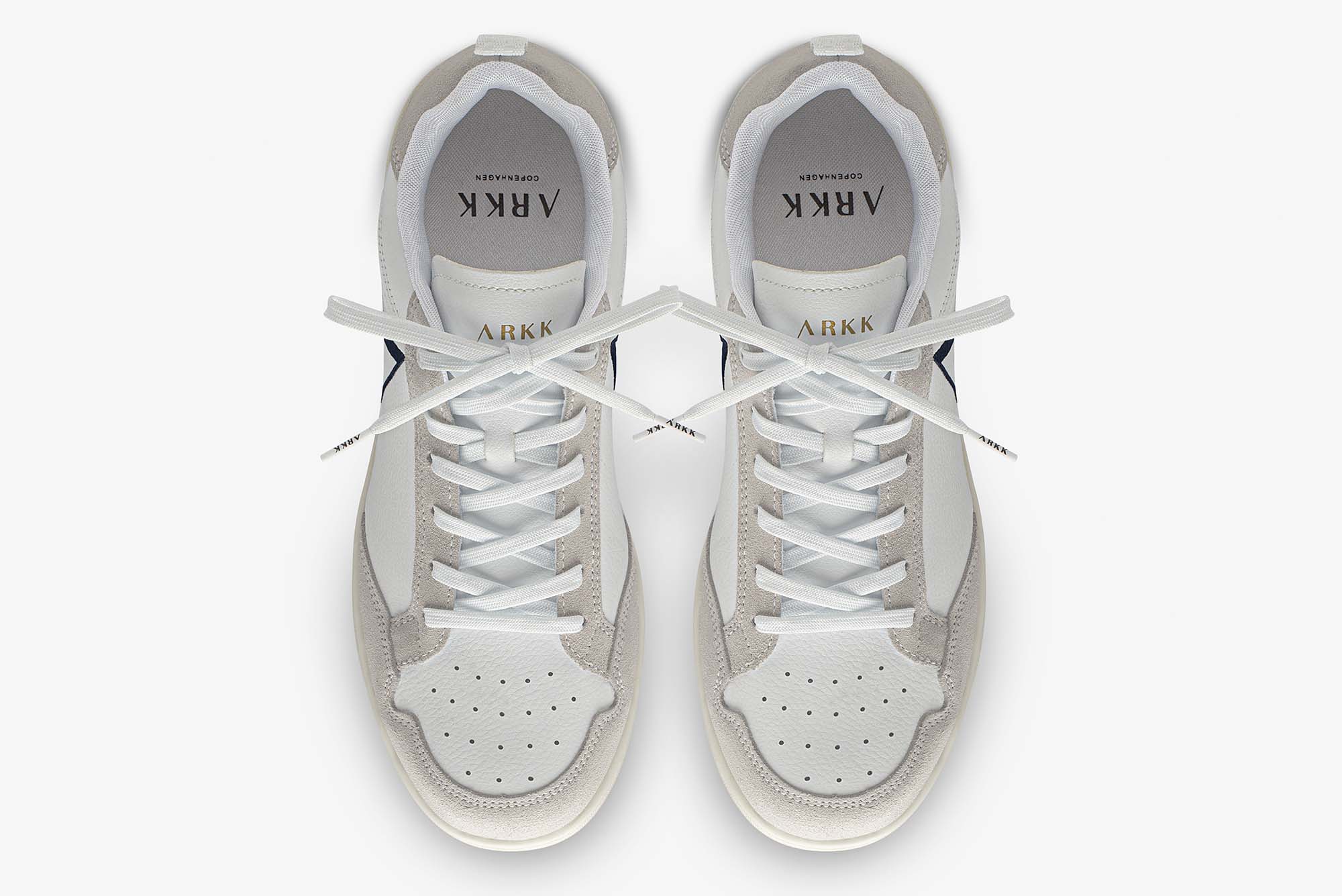 ARKK Collection Visuklass Leather Suede S-C18 | White Midnight | Men Visuklass